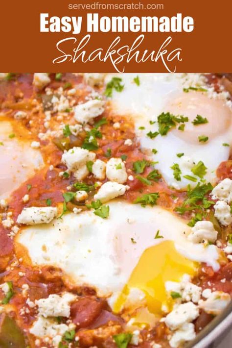 Shakshuka With Feta, How To Make Shakshuka, Bell Pepper Sauce, Feta Sauce, Stuffed Anaheim Peppers, Indian Diet, Garlic Naan, Tomato Season, Tomato Vegetable