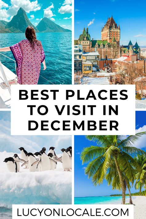 Where To Travel In December, December Travel Destinations, Places To Travel In December, Travel In December, Tropical Places To Visit, Places To Visit In December, Best Tropical Vacations, Christmas Vacation Destinations, Best Christmas Vacations