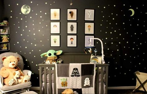 Lilac Baby Room, Starwars Nursery, Star Wars Baby Nursery, Star Wars Nursery Decor, Star Wars Themed Nursery, Star Wars Baby Room, Star Wars Kids Room, Star Wars Bedroom, Star Wars Nursery