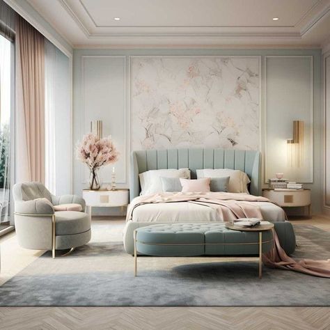 Modern Pastel Bedroom, Pastel Bedrooms, Innovative Design Ideas, 2024 Bedroom, Pastel Bedroom, Bedroom Teen, Serene Environment, Modern Minimalist Bedroom, Classy Bedroom