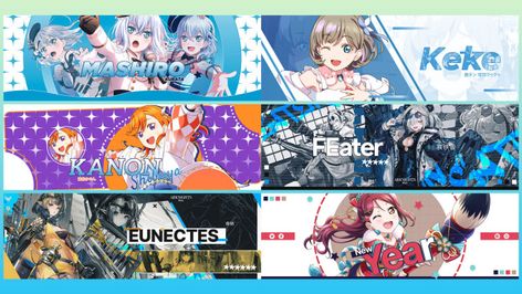 Design you anime or vtuber banner youtube,twitter,facebook,twitch,etc by Siagians | Fiverr Vtuber Banner, Youtube Banner Design, Youtube Banners, Graphic Design Posters, Media Design, Social Media Design, Banner Design, Design Services, Service Design