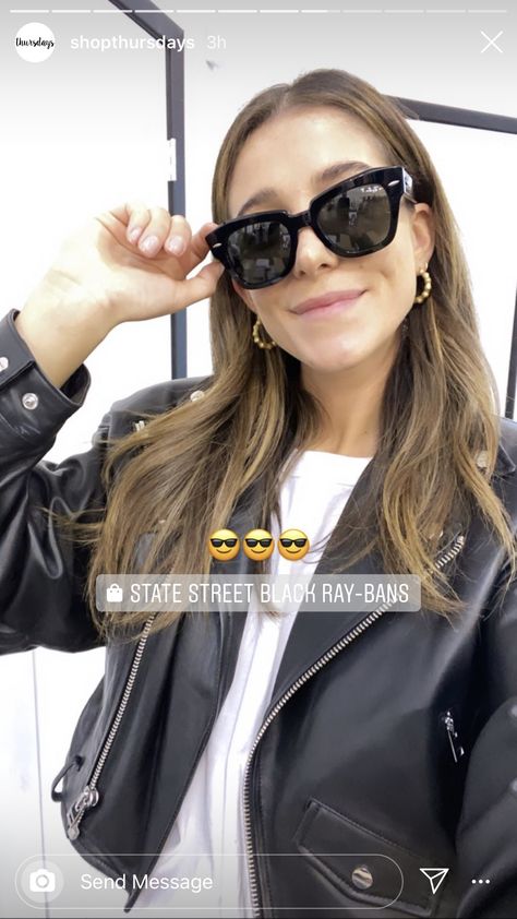 Ray Ban State Street Women, State Street Rayban, Ray Ban State Street, Ray Ban Sunglasses Women, 40 Fashion Women, Sunglasses Outfit, State Street, Eyewear Womens, Black Sunglasses