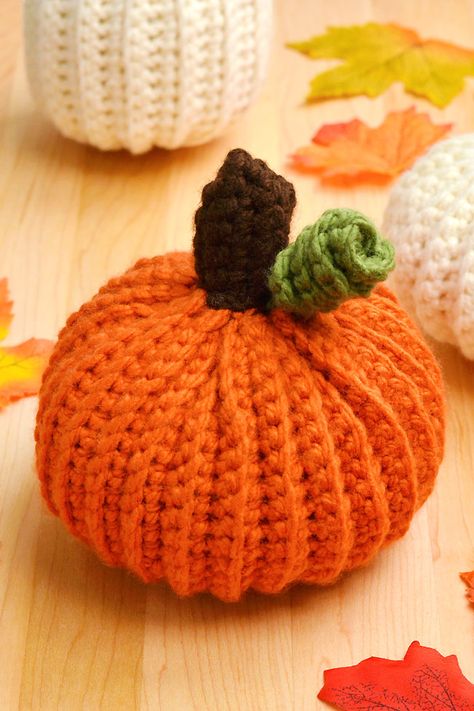 Crochet Halloween Patterns Free, Crocheted Scarfs, Crocheted Pumpkins, Pumpkin Patterns Free, Bernat Softee Chunky Yarn, Fall Craft Fairs, Thanksgiving Crochet, Crochet Pumpkins, Charles Stanley