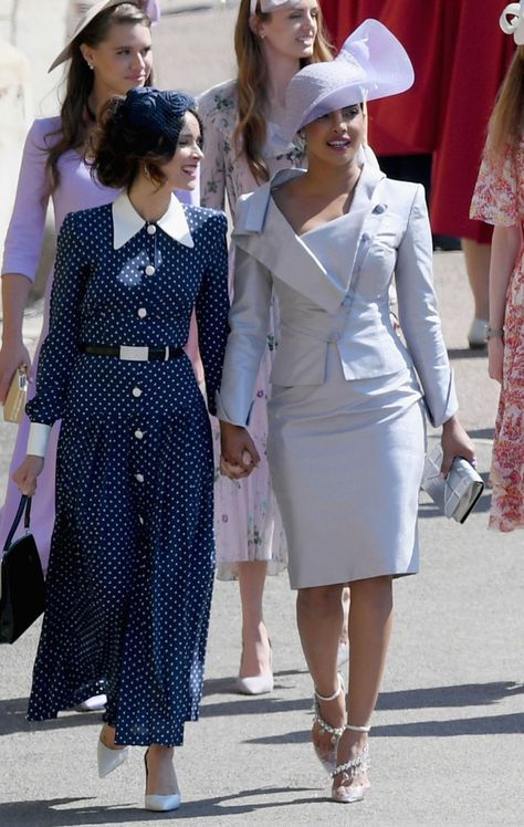 Priyanka Chopra- HarpersBAZAARUK Vivienne Westwood Suit, Luxe Wardrobe, Convention Outfits, Wedding Hats For Guests, Kentucky Derby Style, Royals Fashion, Abigail Spencer, Daytime Wedding, The Royal Wedding