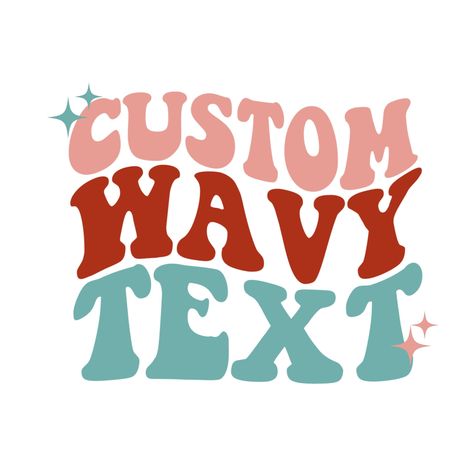 Wavy Retro Font, Wavy Text Svg, Retro Groovy Font, Groovy Text, Hippie Font, Vintage Typography Design, Wavy Font, Bubble Letter Fonts, Font Bubble