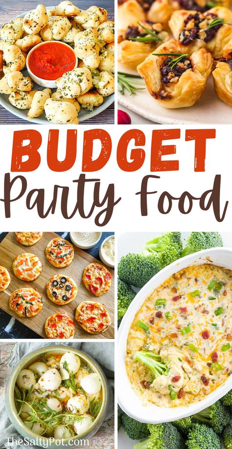 PARTY FINGER FOOD IDEAS ON A BUDGET! Budget Party Food, Party Finger Food Ideas, Food Ideas On A Budget, Party Food On A Budget, Cheap Party Food, Cheap Appetizers, Party Finger Food, Finger Food Ideas, Graduation Party Foods