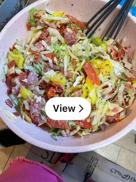 Lemon8 · Italian Sub in a Tub  · @Madi Leigh High Protein Sub In A Tub, Sub In A Tub Salad Bowls, Healthy Italian Sub In A Tub, Skinnytaste Italian Sub Salad, Healthy Italian Sub Salad, Italian Sub, Easy Salads, Salad, Baking