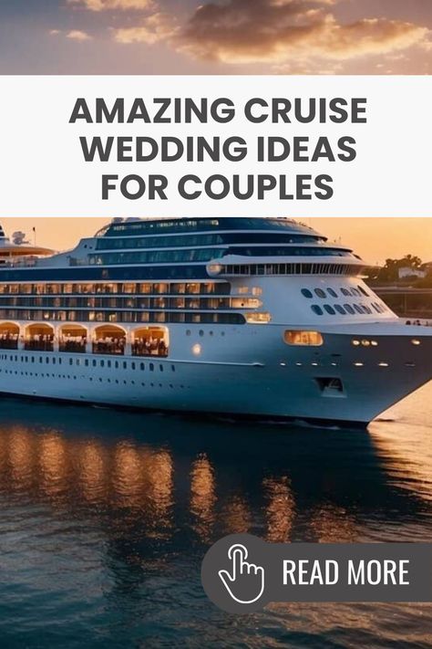 Are you dreaming of a beautiful wedding at sea? Check out these amazing cruise wedding ideas that will make your special day unforgettable! Imagine a breathtaking sunset on the water, a decorated cruise ship, and fabulous wedding packages tailored just for you. From nautical themes to romantic getaways, there's so much to consider for your wedding. Save this post for lots of fun tips and ideas to help plan your special cruise wedding. Follow us for more exciting wedding inspiration! Cruise Wedding Ideas, The Love Boat, Top Cruise, Wedding Destinations, Cruise Wedding, Alaskan Cruise, Fabulous Wedding, Love Boat, Princess Cruises