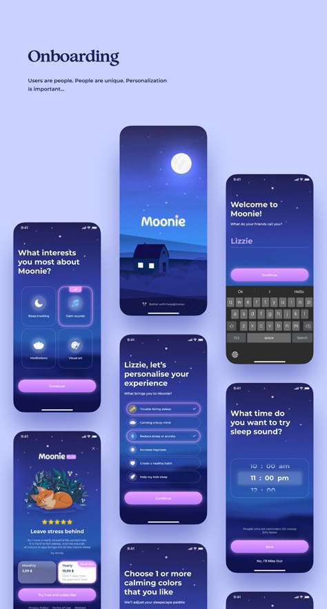 Desain Ux, Ux Design Mobile, Calm App, Ui Ux 디자인, Ux App Design, Android App Design, Glasses Design, Mobile App Design Inspiration, App Interface Design