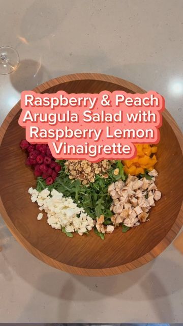 Salad Lab Recipes, Big Salad Recipes, Lemon Vinaigrette Salad, Peach Arugula Salad, The Salad Lab, Salad Lab, Keto Green, Vinaigrette Salad, Chefs Kiss