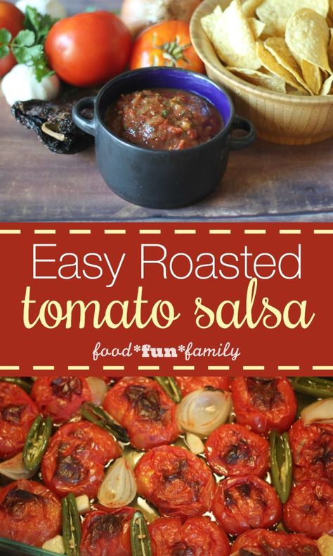 Roasted Tomato Salsa Recipe, Roasted Salsa Recipe, Canned Salsa Recipes, Must Try Food, Best Salsa, Tomato Salsa Recipe, Roasted Tomato Salsa, Fresh Tomato Recipes, Homemade Salsa Recipe