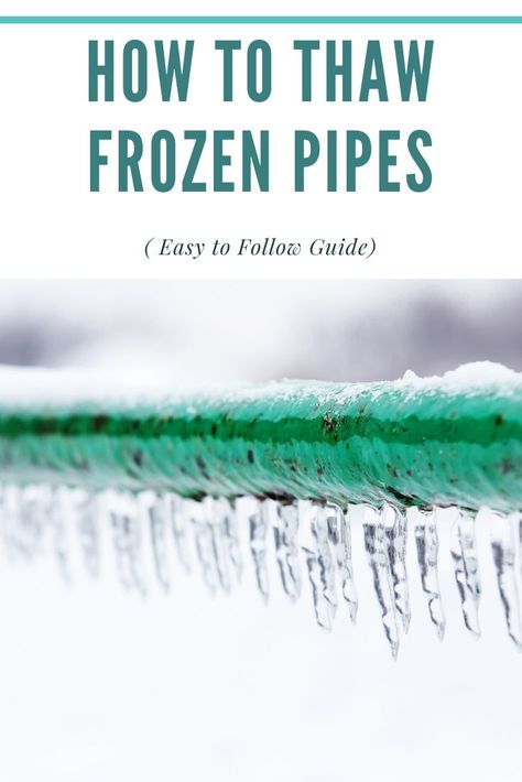 Every homeowner frightens their water pipes would freeze as soon as the temperature drops. Yet, this may not be the end of inconveniences, as the pressure gathering in there can cause your pipes to burst.  This takes us to a question – How to thaw frozen pipes? Frozen Pipes, Drain Pipes, Frozen Water, Heat Tape, Winter Is Coming, Water Heater, Water Pipes, Plumbing, Basement