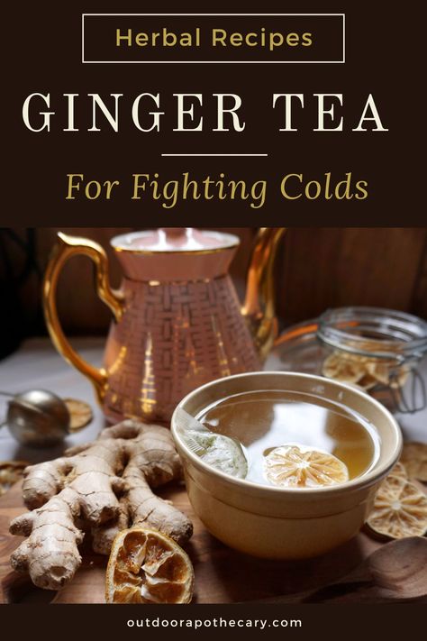 Natural Remedies For Upper Respiratory Infection, Upper Respiratory Infection Remedies, Respiratory Infection Remedies, Outdoor Apothecary, Cold Tea Recipes, Natural Decongestant, Ginger Rhizome, Benefits Of Ginger, Easy Teas