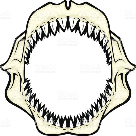 Shark Mouth Drawing, Shark Outline Drawing, Shark Jaw Drawing, Bird Eye View Drawing, Jaws Drawing, Sharks Mouth, Clip Drawing, Drawing Mouth, Jaws Shark