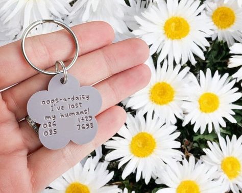 Dog Tag Dog Collar Tag Personalised Cat Tag Custom Cat Collar Tag Cat ID Tag Dog ID Tag Dog Name Tag Engraved Pet Tag Cat Name Tag Flower - Etsy UK Cat Collar Tag, Cat Name Tag, Dog Collar Tag, Cat Id, Dog Collar Tags, Dog Id, Custom Cat, Cat Collar, Personalized Tags