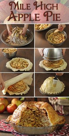 Mile High Apple Pie Recipe, Mile High Apple Pie, Thanksgiving Desserts Pie, Sweet Pies, Thanksgiving Desserts Easy, Cake Mug, Apple Dessert Recipes, Blue Owl, Perfect Pies