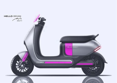 Concept Motorcycles Sketches, Electronic Bike, Electric Scooter Design, Micro Scooter, Motorbike Design, Tire Tracks, Scooter Design, Futuristic Motorcycle, Concept Motorcycles