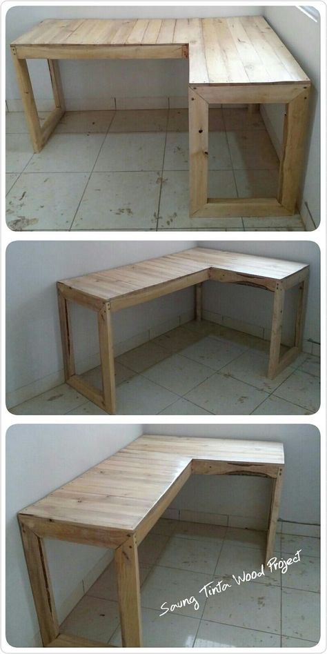 Diy Furniture Building, Homemade Tables, Diy Sofa Table, Diy Patio Furniture Cheap, Wooden Pallet Projects, Tables Diy, Funky Painted Furniture, Repurposed Furniture Diy, Diy Furniture Table