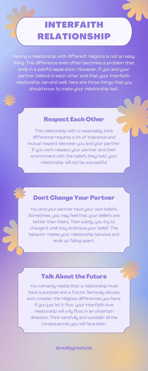 How to Make Interfaith Relationship Works Infographic Interfaith Relationship, Partner Talk, Respect Each Other, Background Love, Faith Christian, Infographic Template, Dont Change, Mutual Respect, Interpersonal Relationship