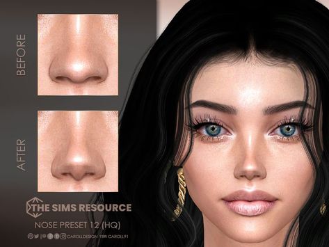 Eyes Sims 4 Cc, Sims 4 Cc Nose, Sims 4 Mac, Mods Sims 4, Sims 4 Tattoos, Sims 4 Cc Eyes, Nose Makeup, The Sims 4 Skin, Sims 4 Anime