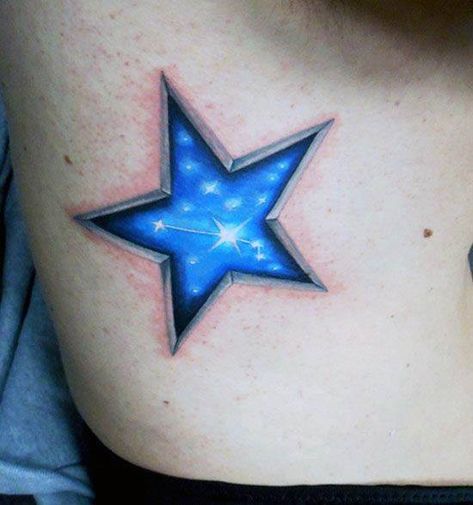 3d Star Tattoo, Small Stars Tattoo, Stars Tattoo Designs, 3d Dragon Tattoo, Military Sleeve Tattoo, Star Tattoos For Men, Small Star Tattoos, 3d Butterfly Tattoo, Stars Tattoo