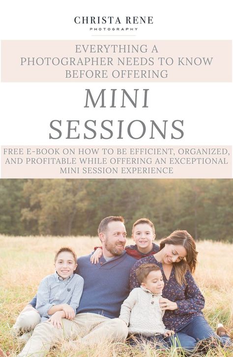 Free Mini Session Guide for Photographers | Christa Rene EducationChrista Rene Photography Mini Sessions Photography, Family Photography Props, Christmas Family Photography, Photography Ads, Mini Session Themes, Spring Pics, Large Family Photography, Studio Mini Sessions, Halloween Mini Session