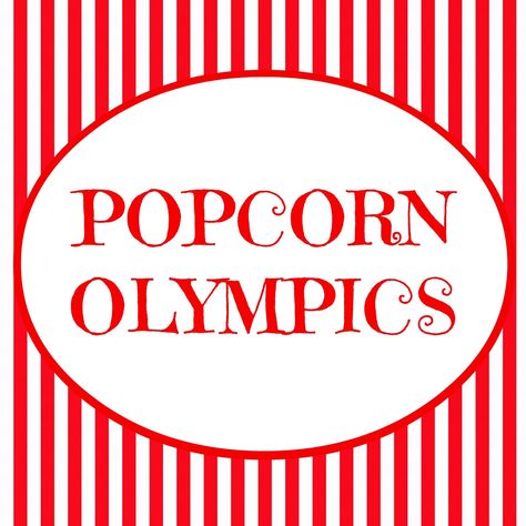 The Popcorn Olympics ~ Fun Activity for Kids! (she: Veronica) - Or so she says... I'm thinking for popcorn kickoff pack meeting this would be fun! Cub Scout Popcorn, Yw Activities, Family Fun Night, Family Home Evening, Group Games, Rainy Day Activities, Fun Family Activities, Family Night, Activity Days