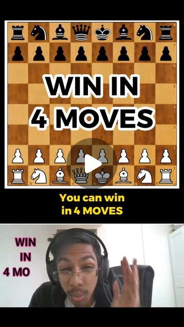 Goofy Chess Traps on Instagram: "CHESS CHEATCODE to win in 4 moves #chess" Chess Winning Moves, How To Win Chess In 4 Moves, How To Win In Chess, Chess Tricks To Win, How To Play Chess For Beginners, Chess Moves To Win, How To Win Chess, Chess Traps, Grandmaster Chess