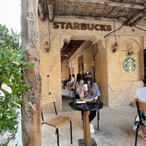 #dubai Dubai Starbucks, Starbucks Dubai, Dubai Photoshoot, Desert Dress, Desert Safari Dubai, Desert Safari, Dubai, Paradise, Couple Photos