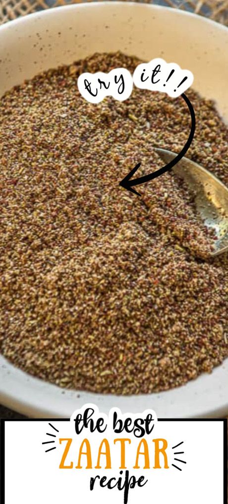 Good Protein Foods, Zaatar Recipe, Zaatar Spice, Homemade Spice Mix, Spice Blends Recipes, Spice Mix Recipes, Peanut Butter Sandwich, Za Atar, Eastern Cuisine