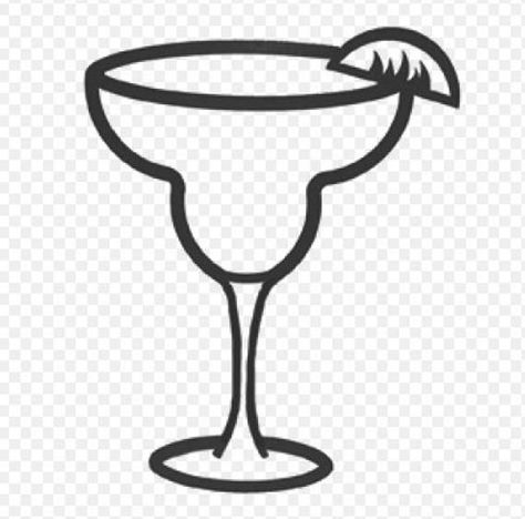 How To Draw A Margarita Drink, Margarita Drawing Easy, Margarita Glass Drawing, Margarita Glass Tattoo, Margarita Drawing, Bridal Shower Nails, Fashion Glossary, Margaritaville Party, Sewing Machine Drawing