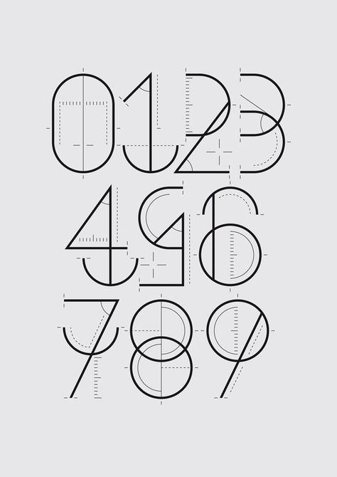 Numbers Typography, Illustration Design Graphique, Inspiration Typographie, 달력 디자인, Typography Images, Graphisches Design, 타이포그래피 포스터 디자인, Cool Typography, Typography Layout