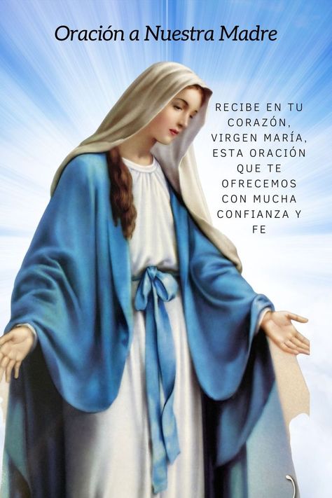 Madre bendita, acudimos a Ti, porque conocemos el amor infinito de madre que profesas por nosotros, tus hijos.
Hoy te necesito, madre bendita. Tu eres mi refugio y mi esperanza para salir de estos problemas que tengo y que ya no sé cómo solucionar. Images Of Mary, Jesus And Mary Pictures, Bible Quotes Prayer, Bible Quotes, Bible, Jesus