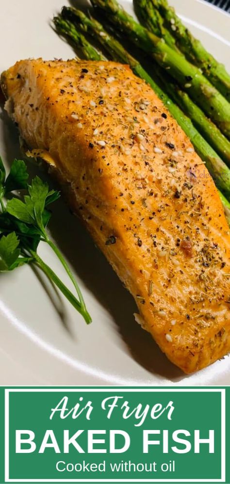 Cooking fish in air fryer is an easy dinner made in within half an hour. Discover how to cook a juicy fish filet without oil with aromatic herbs and spices. #airfryerfishrecipes #airfryer #airfryerrecipes #bakedfish #fishrecipes Fish In Air Fryer, Fillets Recipes, Trout Fillet Recipes, Corvina Fish Recipes, Fish Filet, Cooking Trout, Air Fryer Fish Recipes, Recipes With Ingredients, Cooking Fish