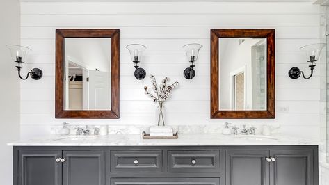 Shiplap or Beadboard? Which Paneling to Choose for Your Project Ideas For Shiplap Walls, Build A Shelf, Rustic Sunroom, Installing Recessed Lighting, Installing Shiplap, Shiplap Backsplash, Tongue And Groove Panelling, Tongue And Groove Ceiling, Bathroom Accent Wall