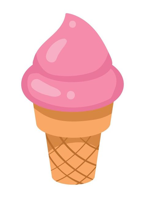 ice cream cone dessert Ice Cream Cone Graphic, Cone Dessert, Candy Floss, Art Idea, Ice Cream Cone, Cricut Ideas, The Ice, Vector Art, Oasis