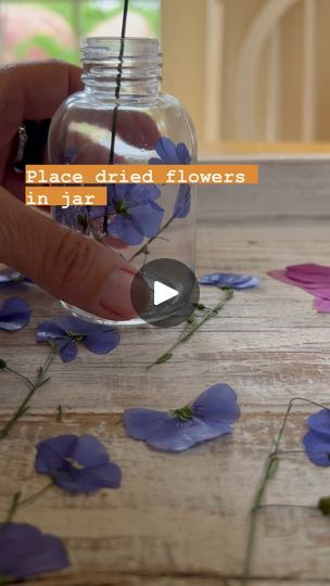 1.2K views · 4.4K reactions | These Japanese herbariums are so sweet. 

Place pressed dried flowers in a jar, cover with oil (I used baby oil because it’s clear) and then gently rearrange the flowers to your liking.

They last about a year, like a bouquet that ties one season to the next. 

#driedflowers #pressedflowers #pressedflowerart #botanical #slowliving_create #cottagecorecommunity #simplethingsmadebeautiful #slowliving #simpleliving #apothecary #botanicalart | The Wild Apothecary | Eva Chatelain · Escapade Dried Flowers In Oil, Dried Flowers In Vase Glass Jars, Cloche Dried Flowers, Stained Glass With Dried Flowers, Dried Flower Jar Glass Bottles, Pressed Flower Art, Baby Oil, Global Art, Slow Living