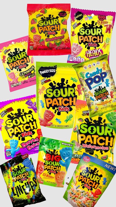 SOUR PATCH KIDSSSSSS #sourpatchkids #candy #food #sweets Gummies Candy, Christmas Party Treats, Halloween Sleepover, Candy Food, Candy Pop, Strawberry Patch, Chewy Candy, Sleepover Ideas, Sour Patch Kids