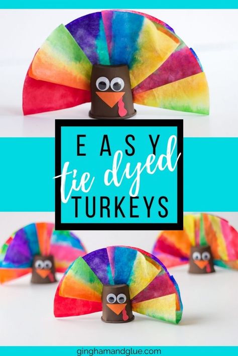 Cute Thanksgiving Crafts, Coffee Filter Turkey, Creative Pumpkin Carving Ideas, Turkey Crafts Kids, 3d Coffee, Easy Thanksgiving Crafts, Creative Pumpkin Carving, Coffee Filter Crafts, Thanksgiving Projects