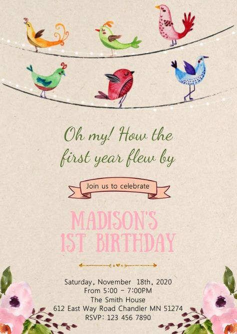 Birdie First Birthday, Bird 1st Birthday Party, Bird Themed First Birthday Party, Birds Party Theme, Birds Birthday Theme, Birds Theme Birthday Party, Bird Birthday Theme, Bird Party Theme, Bird First Birthday