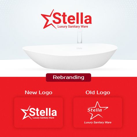 Stella logo, Sanitary Ware Brand Logo, Rebranding, Stella Logo, Brand Guideline Rebranding Logo, Stella Logo, Logo Redesign, Sanitary Ware, Old Logo, Color Palate, Brand Guidelines, Brand Names, Brand Logo