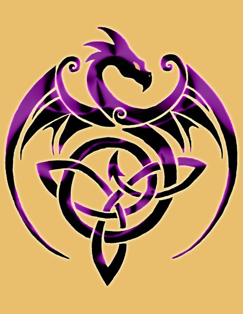 tattoo idea? :) Triquetra Tattoo, Jewerly Tattoo, Trinity Knot Tattoo, Celtic Dragon Tattoos, Jagua Henna, Celtic Triquetra, Dragon Silhouette, Knot Tattoo, Dragon Artwork Fantasy