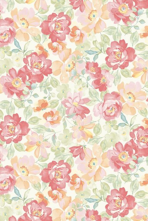 Floral Pattern Fabric, Flower Print Pattern, Baby Rose, Fabric Print Design, Vintage Floral Wallpapers, Flowery Wallpaper, Textile Prints Design, Flower Fabric, Spring Wallpaper