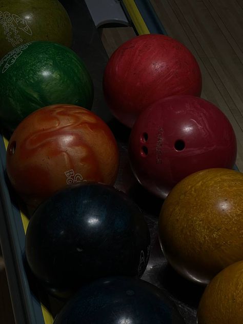 #bowling #bowl #color #colorful #event #game #friends #aesthetic #playroom #night #nightlife #outdoor Aesthetic Playroom, Setting Aesthetic, Bowling Aesthetic, Grandpa Aesthetic, Bowling Night, Colorful Event, Elsie Silver, Rose Hill, Bowling Alley