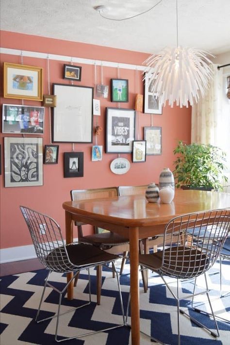 Picture Rail, Eclectic Home, Eclectic Style, Dining Room Design, Eclectic Decor, Dining Room Sets, Apartment Therapy, Room Table, Home Improvement Projects