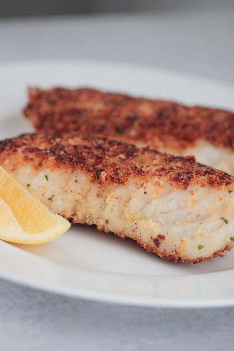 Pan Seared Parmesan Crusted Halibut Sauteed Recipes, Parmesan Crusted Halibut Recipe, Halibut Cheeks Recipe, Parmesan Crusted Halibut, Pan Seared Halibut Recipes, Best Fish Recipe Ever, Crusted Halibut, Best Fish Recipes, Halibut Recipes