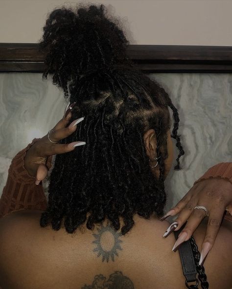 Loc Journey Before And After Black Women, Styles For Natural Locs, Cute Short Loc Hairstyles, Locs On Mixed Women, Black Locs Hairstyles, Locs Hairstyles Natural Hair, Locs With Natural Hair, Girl Locs Hairstyles, Real Locs On Black Women