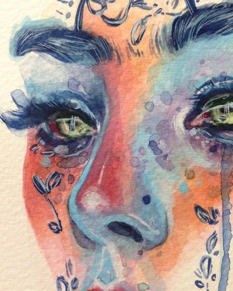 Elena Rossato on Instagram: “Close up pic n.2 ⭐️Thank you for the love on my last post❤️I'm going to post the full piece tomorrow 😊 #gouache #watercolor #art #drawing…” Arte Grunge, Wow Art, Ap Art, Drawing Artwork, Art Drawings Sketches, 그림 그리기, Pretty Art, Art Works, Aesthetic Art