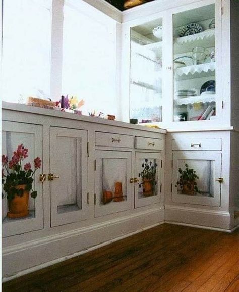 Painted Cabinets, Decoupage Furniture, Deco Furniture, Art Deco Furniture, Hand Painted Furniture, Painting Kitchen Cabinets, Shabby Chic Cottage, Redo Furniture, Painting Cabinets