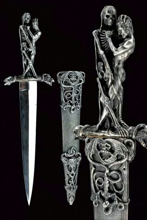 19th c. French dagger Dagger Aesthetic, Cool Knife, Grunge Pictures, Pretty Knives, Knife Collection, Cool Swords, Cool Knives, Gothic Art, Cthulhu